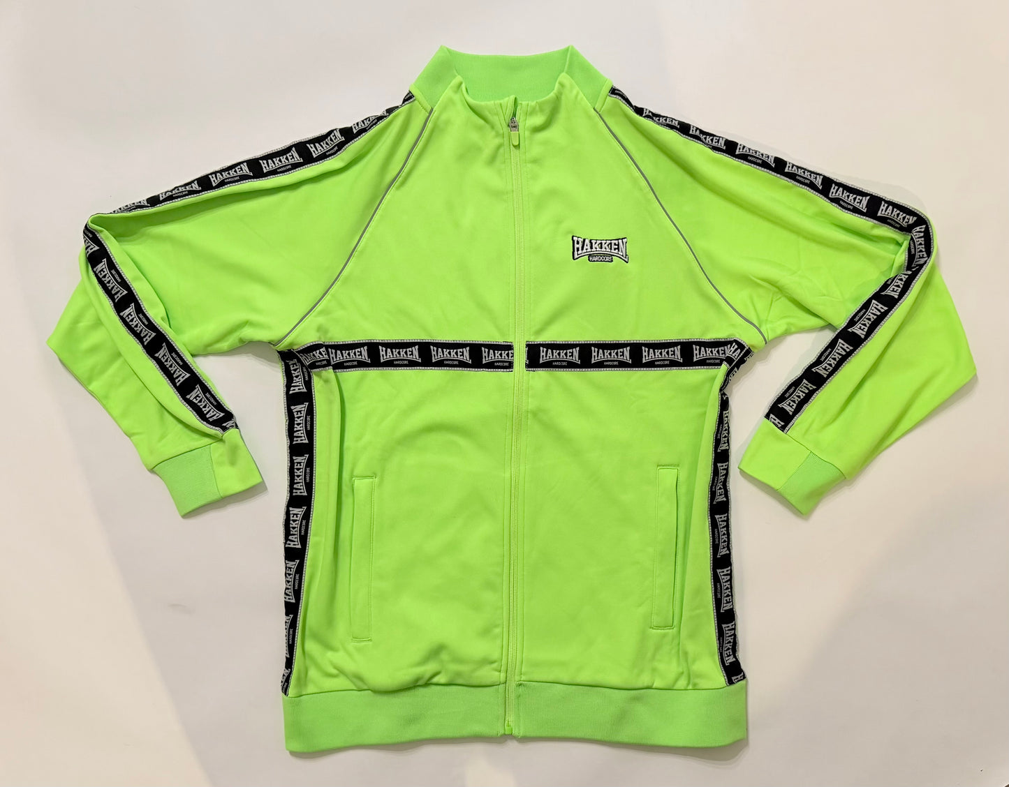 TRACKSUIT JACKET HAKKEN ZWART/WIT