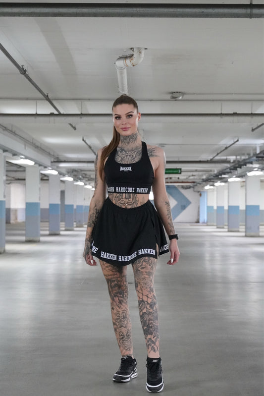 SKIRT HAKKEN BK STRIPE