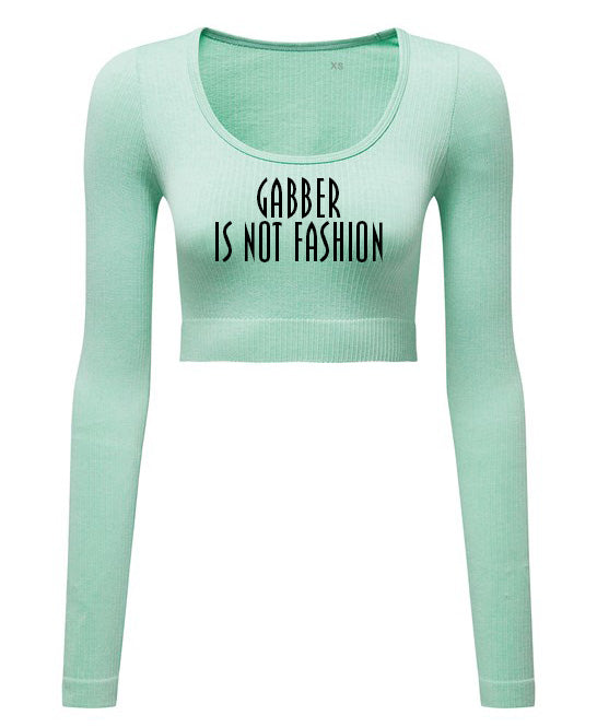 CROP TOP LANGE MOUW HAKKEN FASHION MARINA