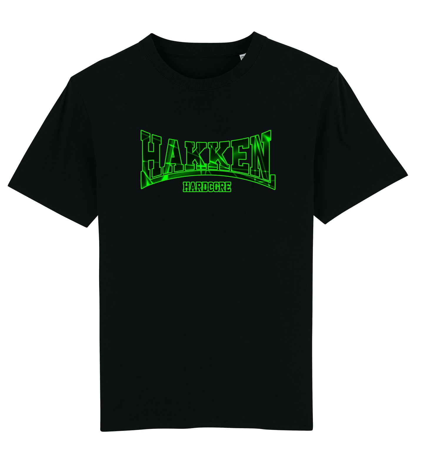 T-SHIRT HAKKEN LASERGROEN