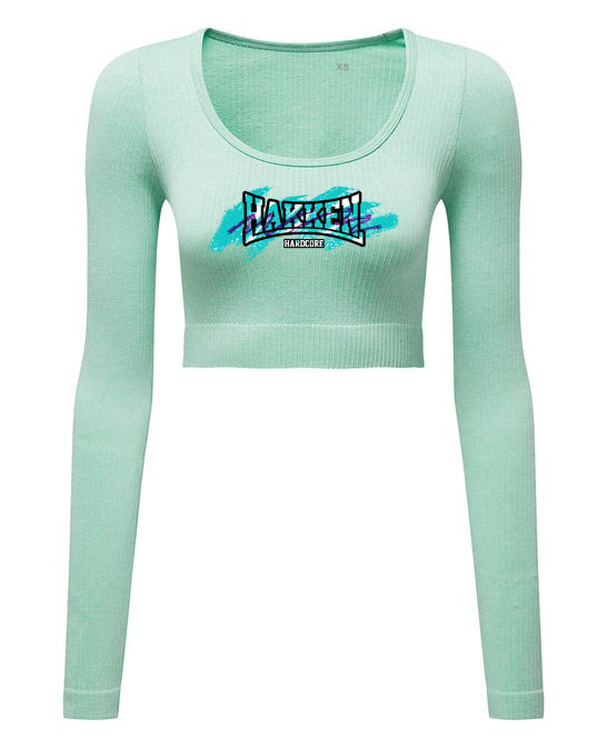 CROP TOP LANGE MOUW HAKKEN EARLY90 MARINA