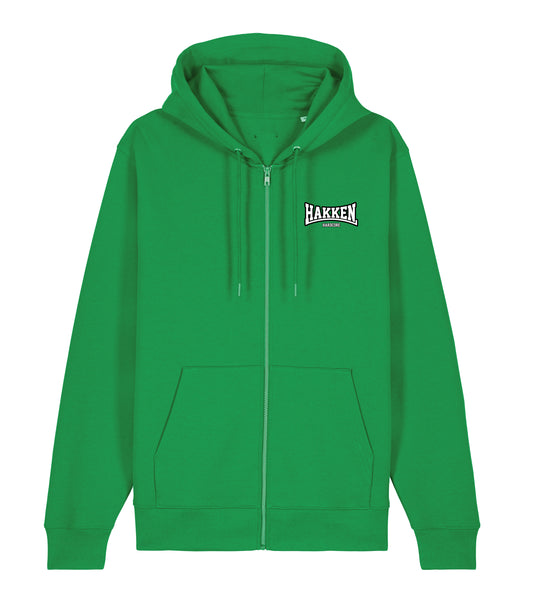 HOODIE HAKKEN GREEN ZIP