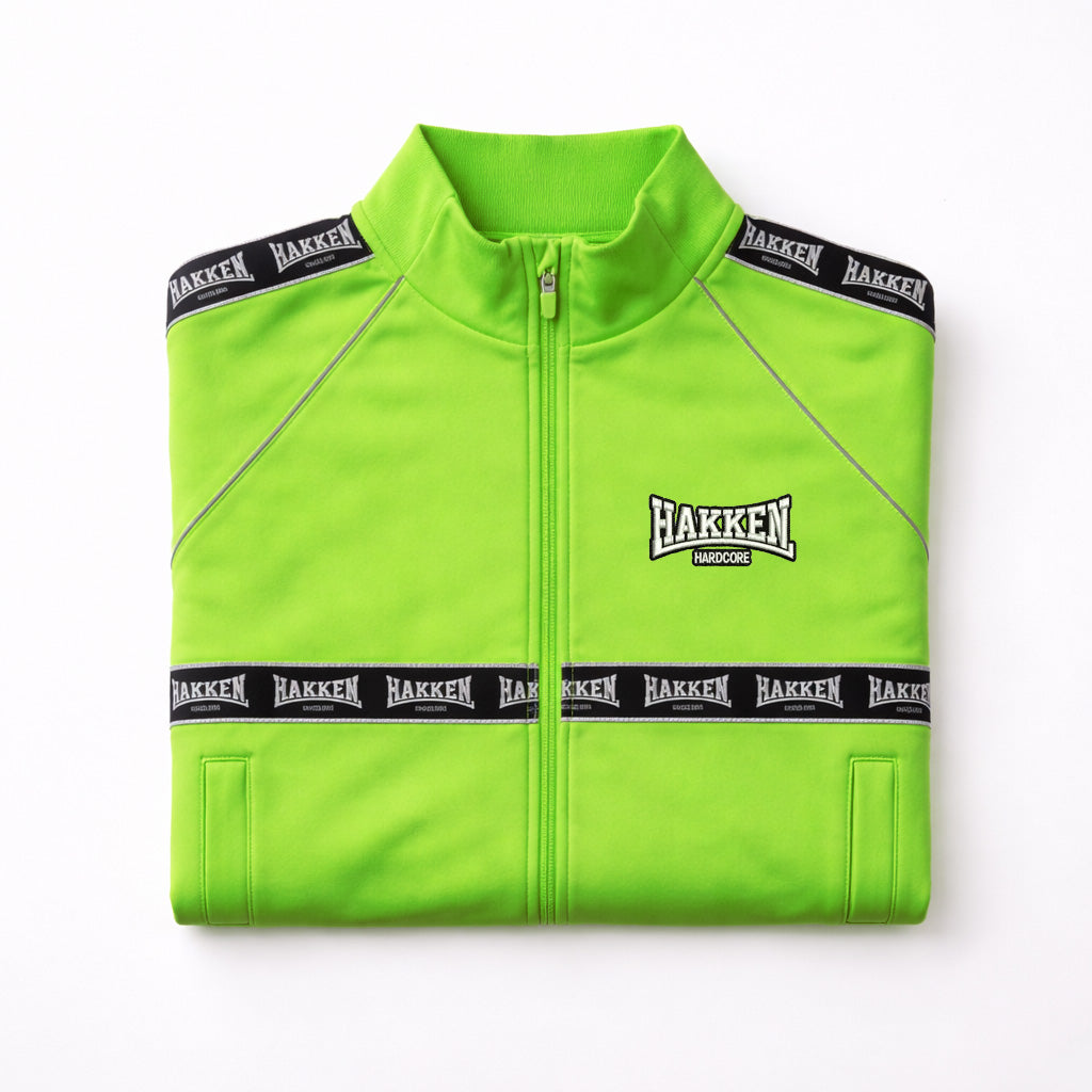 TRACKSUIT JACKET HAKKEN ZWART/WIT
